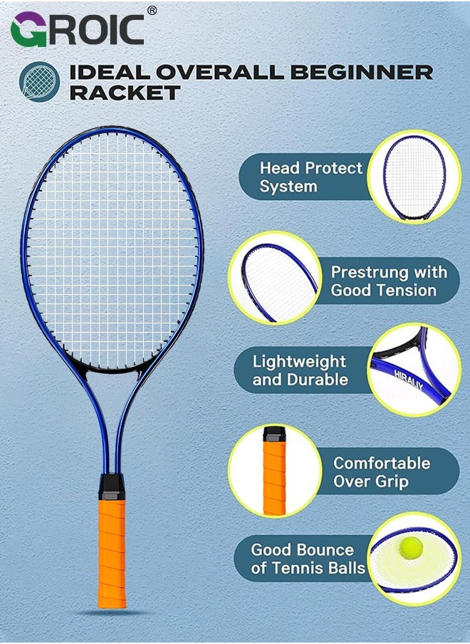 GROIC Adult Tennis Racket Set,Tennis Trainer with String Rebound Tennis,Beginner Tennis Training with Racket,Racket Bag, Tennis Trainer,Outdoor Sports Set  - Image 3