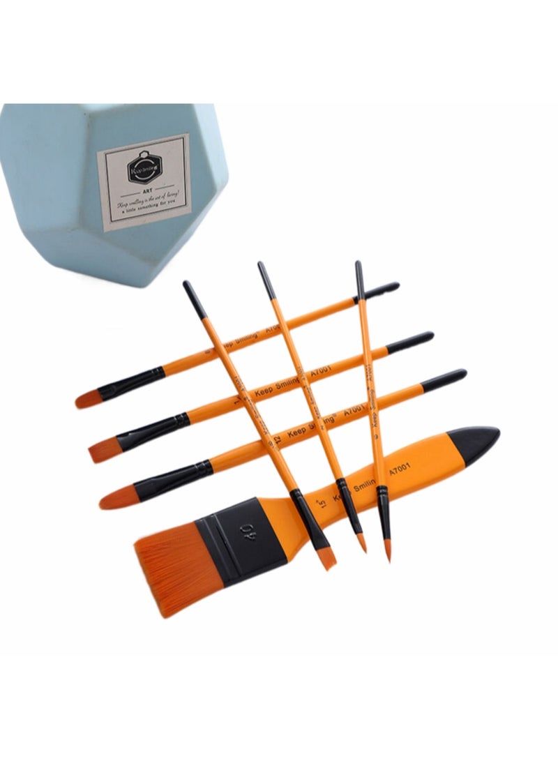 Keep Smiling 7PCS Professional Artist Brush Set for Oil, Acrylic & Watercolor - Image 4