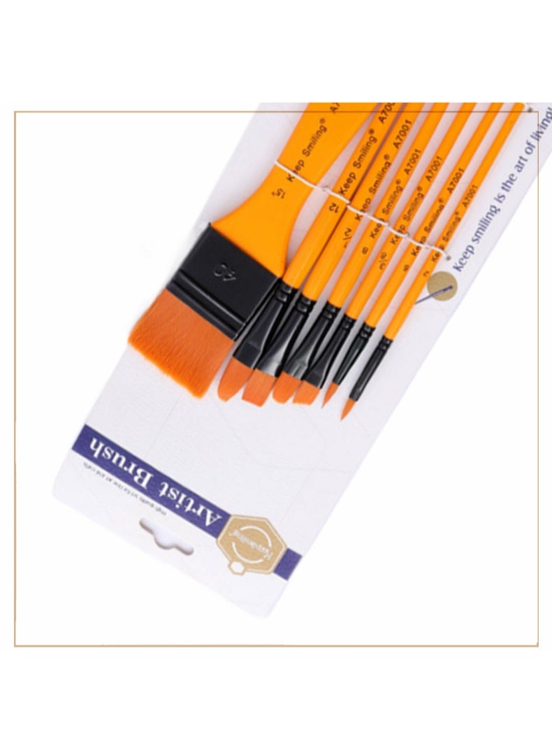 Keep Smiling 7PCS Professional Artist Brush Set for Oil, Acrylic & Watercolor - Image 5