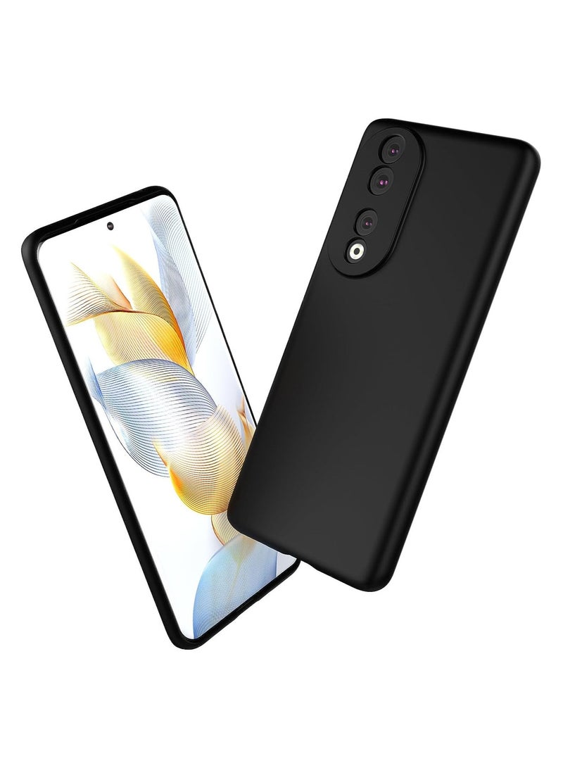 IAF Case for Honor 90 Soft Silicone Case Shockproof Matte Finish Back Hard Shell Cover Inner Fabric Lining full Camera Protection Case for Honor 90 - Image 1