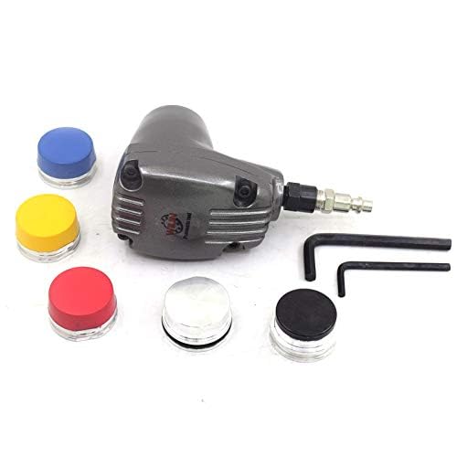 Jitterbug Air Palm Hammer Automatic Hammers Auto Handheld Pneumatic Hammer Dead Blow 1000 Stroke with 6 Tips Different Hardness Hammer Heads for Body Repair Plastic Inlay Assembly - Image 5