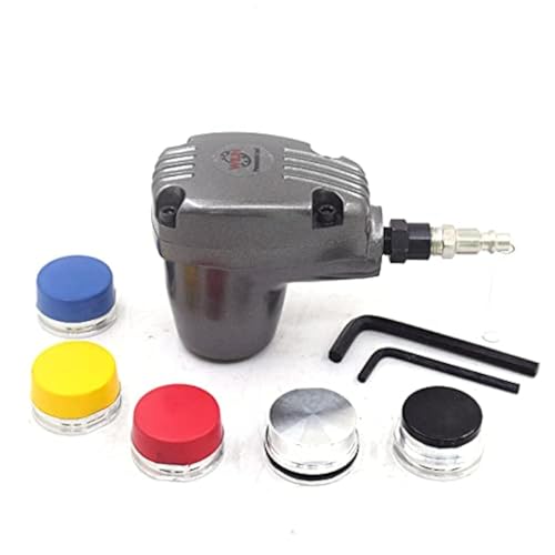 Jitterbug Air Palm Hammer Automatic Hammers Auto Handheld Pneumatic Hammer Dead Blow 1000 Stroke with 6 Tips Different Hardness Hammer Heads for Body Repair Plastic Inlay Assembly - Image 1