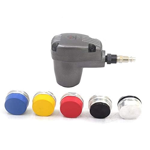 Jitterbug Air Palm Hammer Automatic Hammers Auto Handheld Pneumatic Hammer Dead Blow 1000 Stroke with 6 Tips Different Hardness Hammer Heads for Body Repair Plastic Inlay Assembly - Image 4