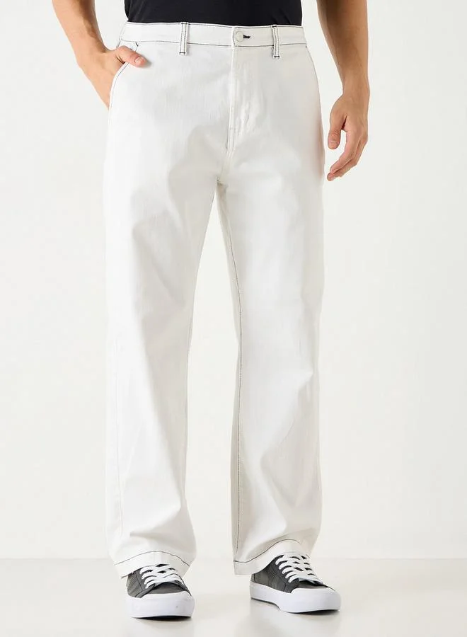 ايكونيك بنطلون بقصّة مريحة وجيوب من آيكونيك