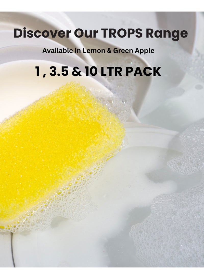 TROPS Dishwashing Liquid, Lemon Scent, 10L Pack - Image 5