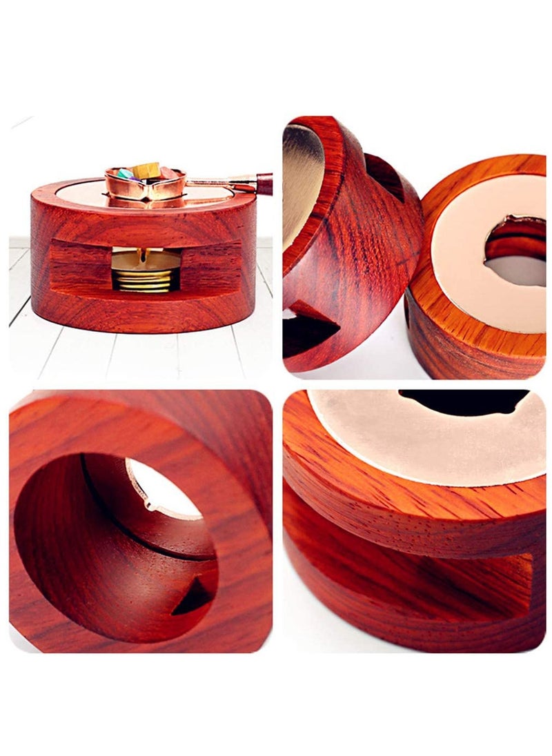 Y&D Wax Seal Warmer Melting Kit, Wood Furnace with 1 Spoon for Sealing Stamp  - Image 4