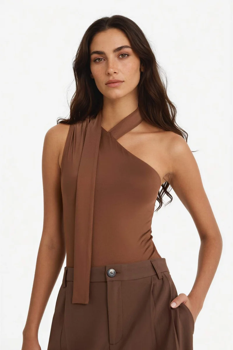 ديفاكتو One Shoulder Bodysuit