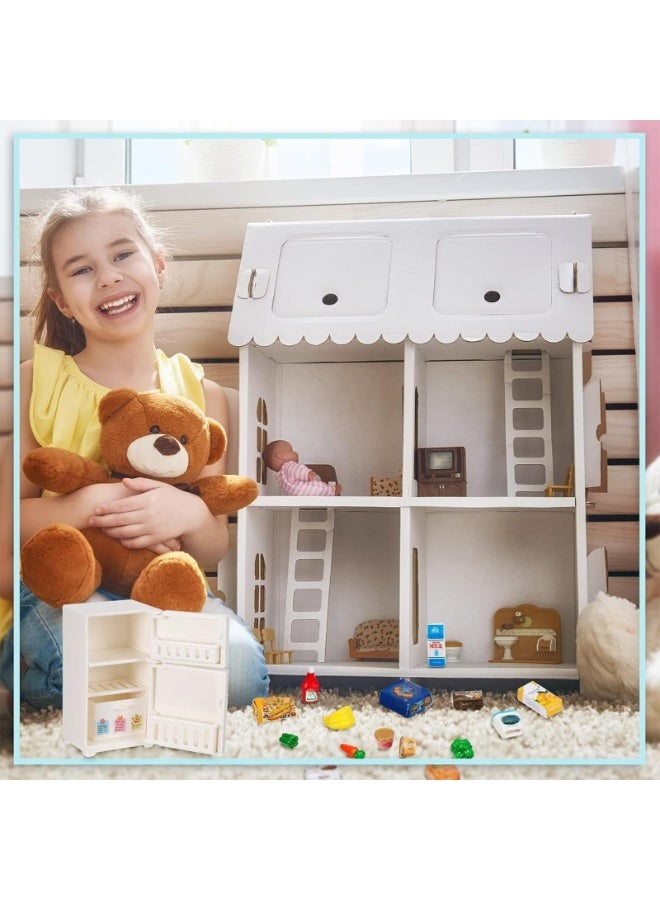 17PCS Miniature Model Refrigerator Fridge Magnet,Unique Novelty Cute Mini Fridge Magnet,Mini Refrigerator Miniature Furniture Dollhouse Set for Kitchen Ornament Party Play  - Image 4