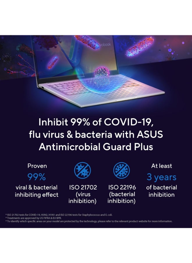 ASUS (Upgraded Version) Vivobook 14 Personal Laptop With 14-Inch Full HD Display, Intel Core i5-1335U Processor/8GB RAM/512GB SSD/Intel UHD Graphics/Free DOS English/Arabic Quiet Blue English/Arabic Quiet Blue - Image 5