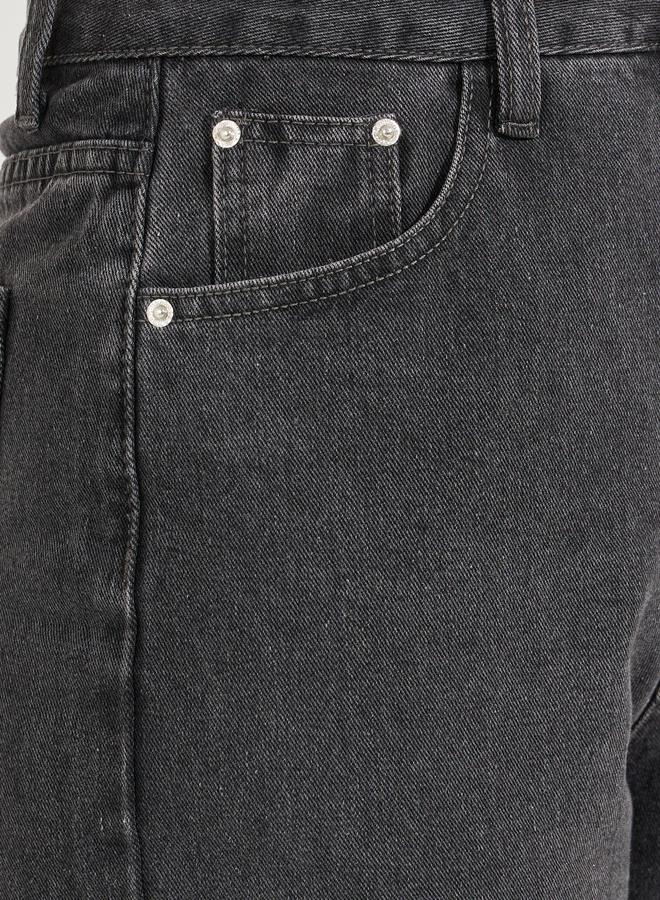 Styli High Rise Mom Fit Ankle Length Jeans - Image 3
