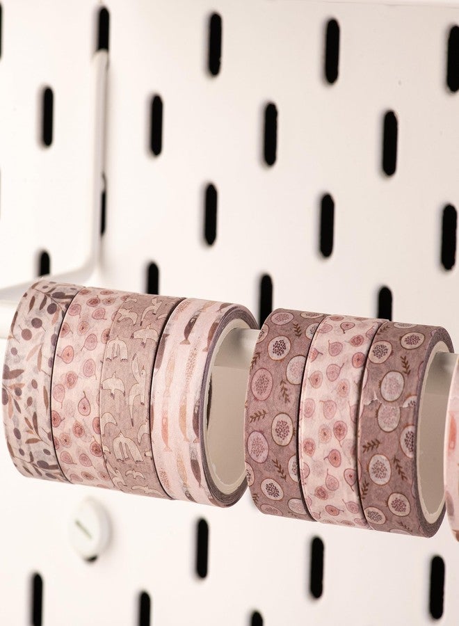 DIVERSEBEE Pastel Washi Tape Set, 5 Rolls Decorative Scrapbook Tape, Cute Craft Tape, Scrapbooking Bullet Journal Supplies, Bible Journaling, Planner Accessories, Gift Wrap Tape (Nature) - Image 4