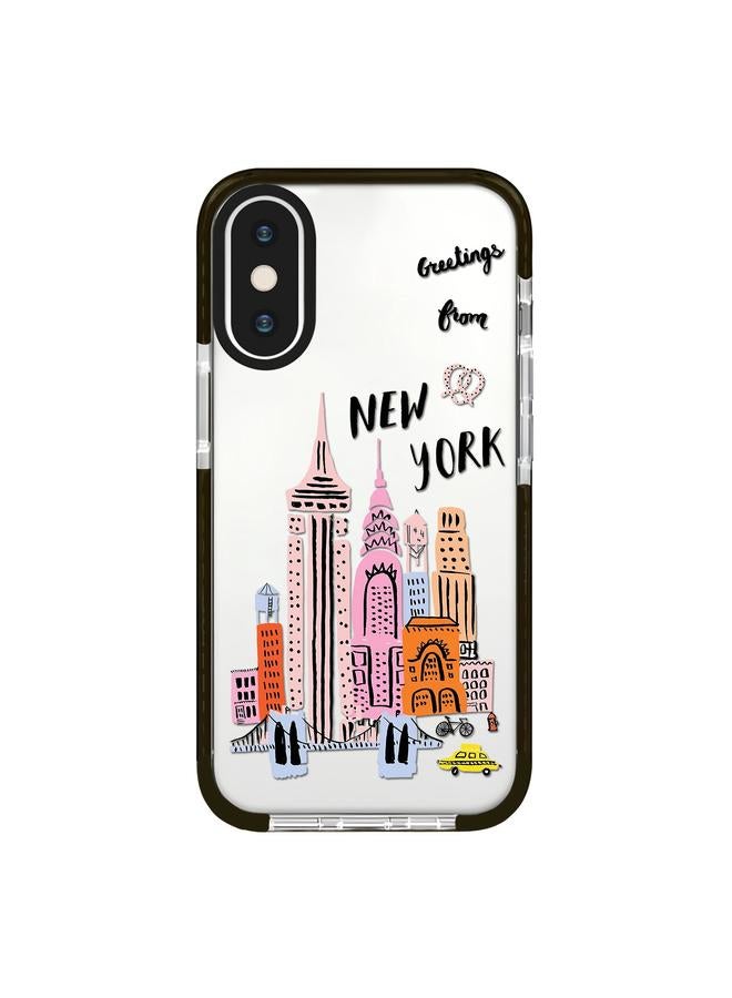 S-TOP Case For iPhone XS Max Simple Illustration Pattern Full Coverage Phone Case - Image 1