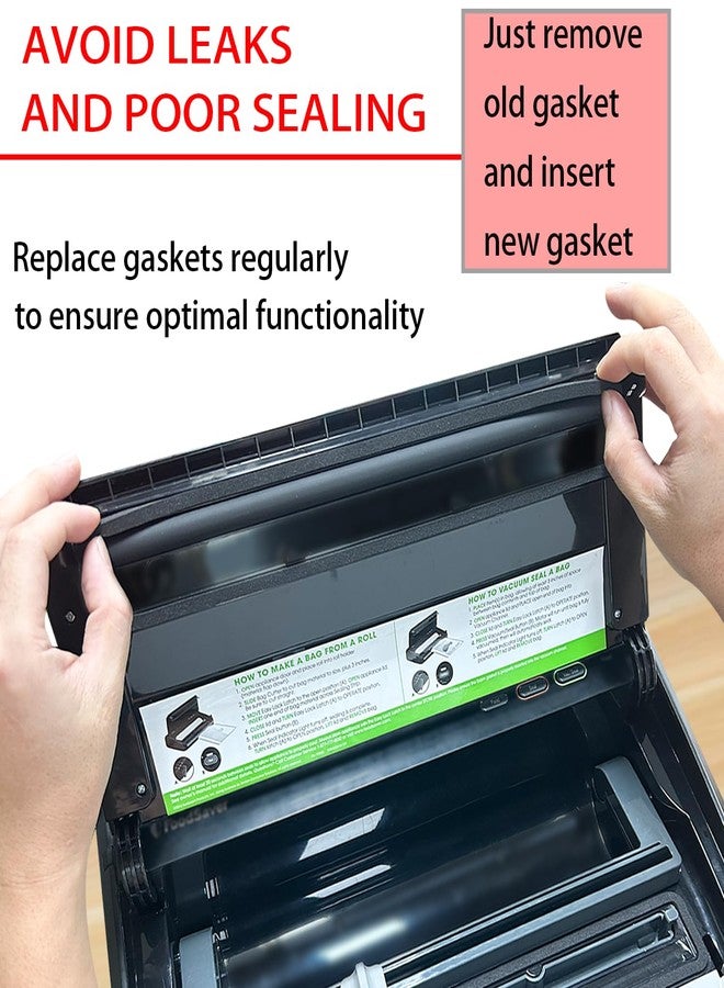 ziHenryDa Foam Replacement Gaskets for FoodSaver FM2000, FM2100, GM2050, GM2150 Series Vacuum Sealers,Teflon Tape/PTFE Tape for FoodSaver FM2100 Vacuum Sealer Machine（PTFE Tape 33 Feet） (Black, 12.9*1.8*0.4) - Image 3
