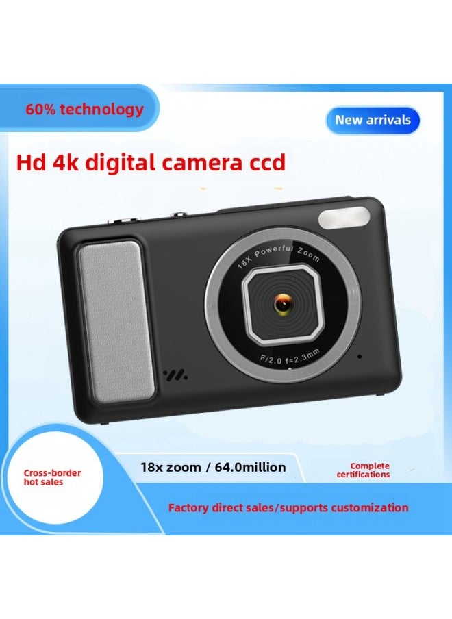 Generic 4K HD Portable Digital Camera Portable CCD Direct Sales In Stock-Body Color:Black  - Image 1