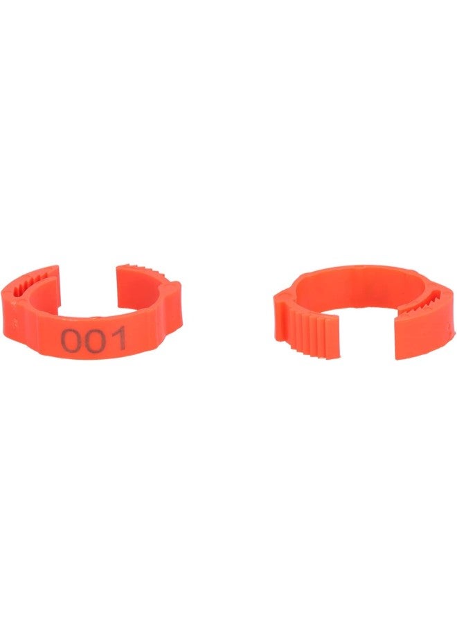 klarako 100PCS/Bag Poultry Leg Bands Clip?On Foot Rings with 01?100 Numbers for Chicken Duck Goose Supplies  - Image 2