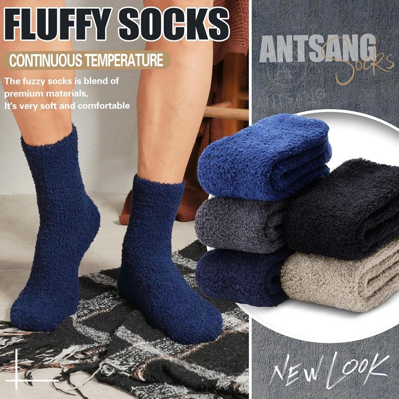 ANTSANG Fuzzy Socks for Women, Fluffy Warm Soft Slipper Socks for Winter & Home, Ideal for Teen Girls - Image 4