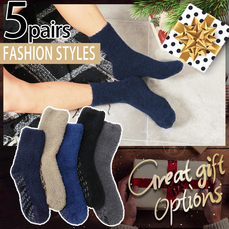 ANTSANG Fuzzy Socks for Women, Fluffy Warm Soft Slipper Socks for Winter & Home, Ideal for Teen Girls - Image 2