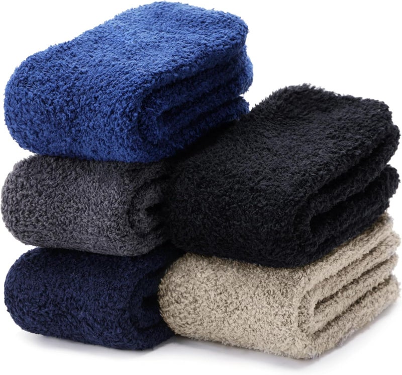 ANTSANG Fuzzy Socks for Women, Fluffy Warm Soft Slipper Socks for Winter & Home, Ideal for Teen Girls - Image 1