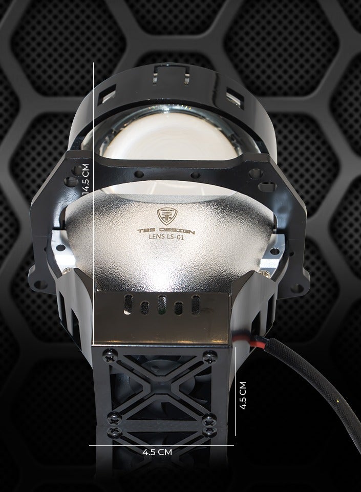 توبيز عدسة توبي الجديدة LS-01 فائقة السطوع ومنخفضة الطاقة وشعاع عالي وشعاع منخفض (52 وات، 47 وات) لمبة LED مع درجة حرارة لون 6500 ك وقطر 3 بوصة - Image 2