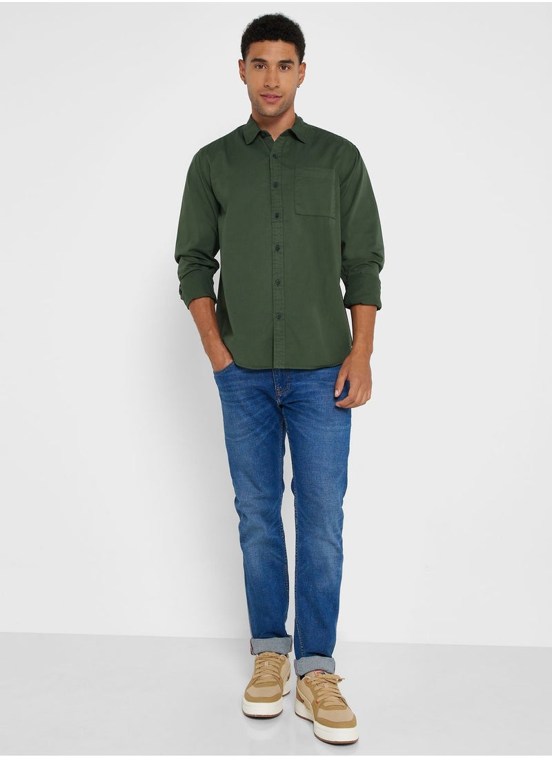 Seventy Five - Twill Long Sleeve Shirt - Image 1