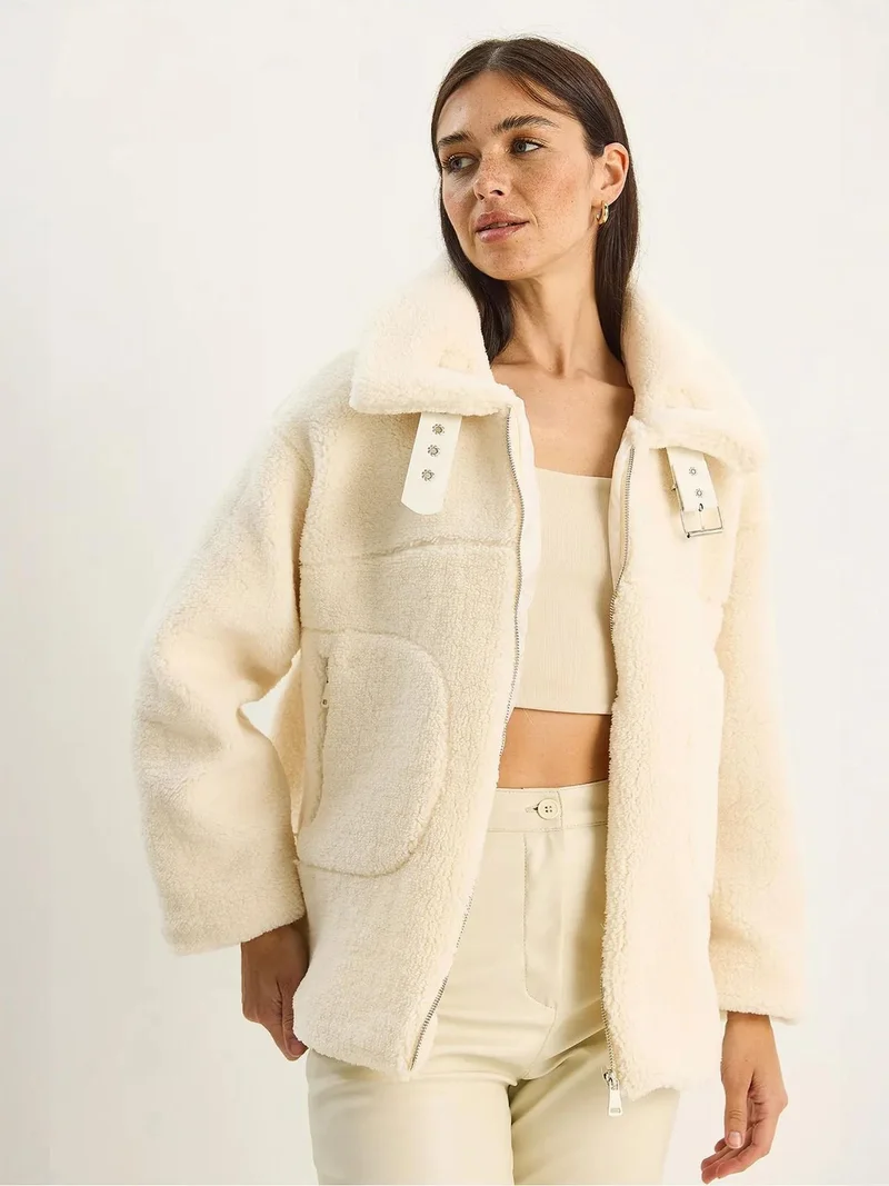 بيانكو لوتشي جاكيت مبطن منفوش من لوكسي بسحاب