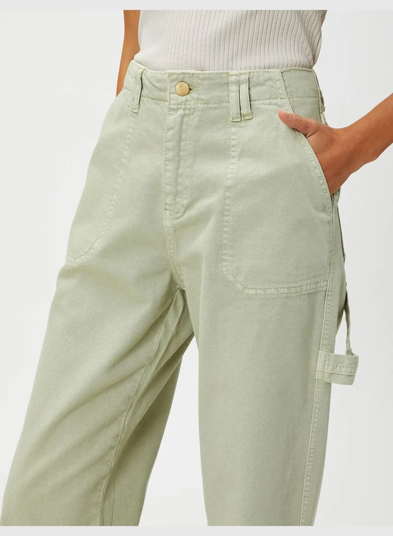 KOTON High Waist Straight Leg Denim Trousers - Eve Jeans