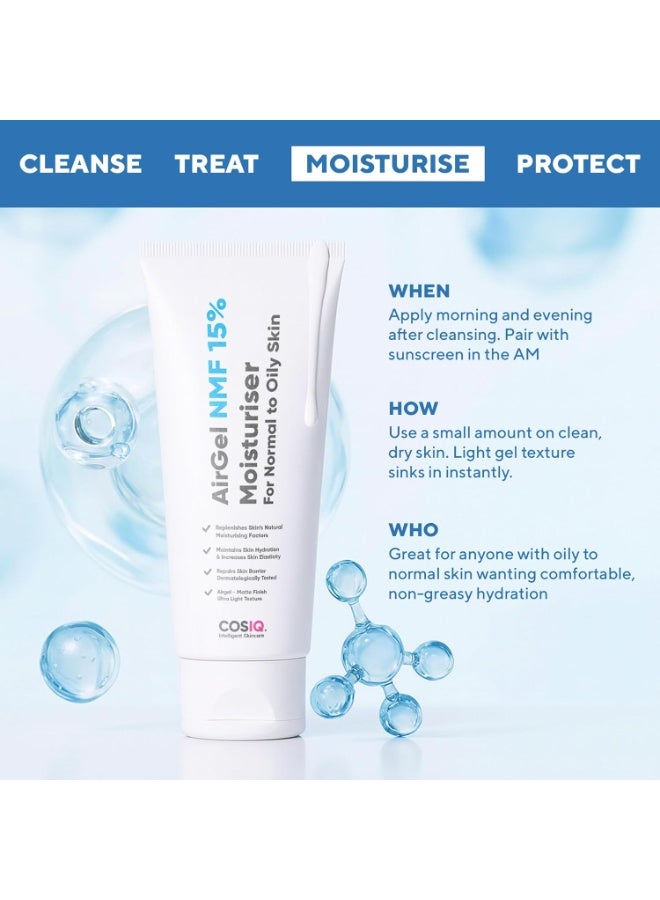 CosIQ Cos-IQ AirGel NMF 15% Face Moisturizer  | Fast Absorbing Lightweight For Women & Men (100ml, Pack of 2) - Image 2