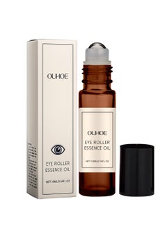 Time Eraser Castor Oil Eye Roller (10ml), 360° Castor Oil & Frankincense Rollerball for Dark Circles, Wrinkles, and Puffiness – Under Eye Treatment for Smoother, Brighter Skin