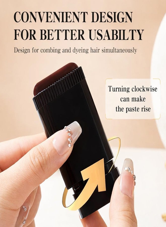CAVERNSHOP Instant Hair Color Comb Stick for Grey Hair Coverage, Waterproof & Sweat-Proof Hair Dye Stick with Built-In Comb, Easy Root Touch-Up for Men & Women, Black - Image 4