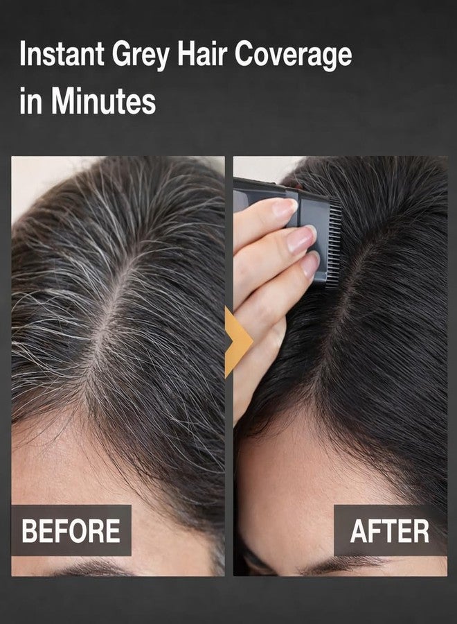 CAVERNSHOP Instant Hair Color Comb Stick for Grey Hair Coverage, Waterproof & Sweat-Proof Hair Dye Stick with Built-In Comb, Easy Root Touch-Up for Men & Women, Black - Image 3