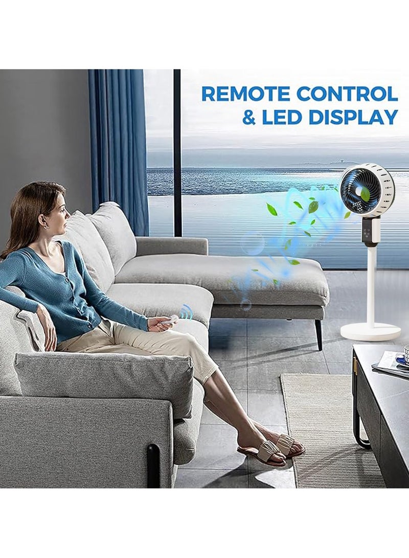 Toby's Toby’s New Turbine Vertical Pedestal Fan Anti Parabolic Design Air Circulation Fan Remote Control Best For bedroom Office Fan04 - Image 5