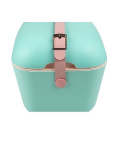 Polarbox 20L Classic Cooler Box with Leather Strap, Rigid Thermal Insulated Ice for Beach, Picnic Party Convertible Lid Polypropylene Insulation Nude/Olive PB-9250,Cyan - Baby Rose  - Image 2