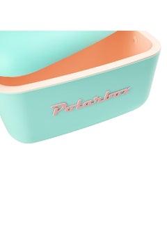 Polarbox 20L Classic Cooler Box with Leather Strap, Rigid Thermal Insulated Ice for Beach, Picnic Party Convertible Lid Polypropylene Insulation Nude/Olive PB-9250,Cyan - Baby Rose  - Image 3