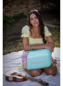 Polarbox 20L Classic Cooler Box with Leather Strap, Rigid Thermal Insulated Ice for Beach, Picnic Party Convertible Lid Polypropylene Insulation Nude/Olive PB-9250,Cyan - Baby Rose  - Image 4
