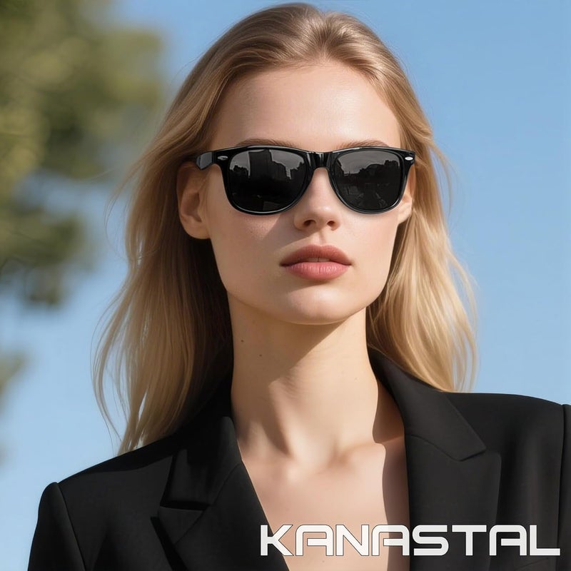 KANASTAL Polarized Sunglasses Men, Fashion Square Sun Glasses Women, Classic Shades for Womens, Driving Fishing Outdoor 100% UV400 Protection - Image 3