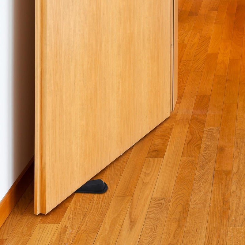 2pcs Heavy Duty Rubber Door Stopper Wedges for Floor Use Non-Slip Door Slam Stopper Secure Wedges for Protection and Stability - Image 4