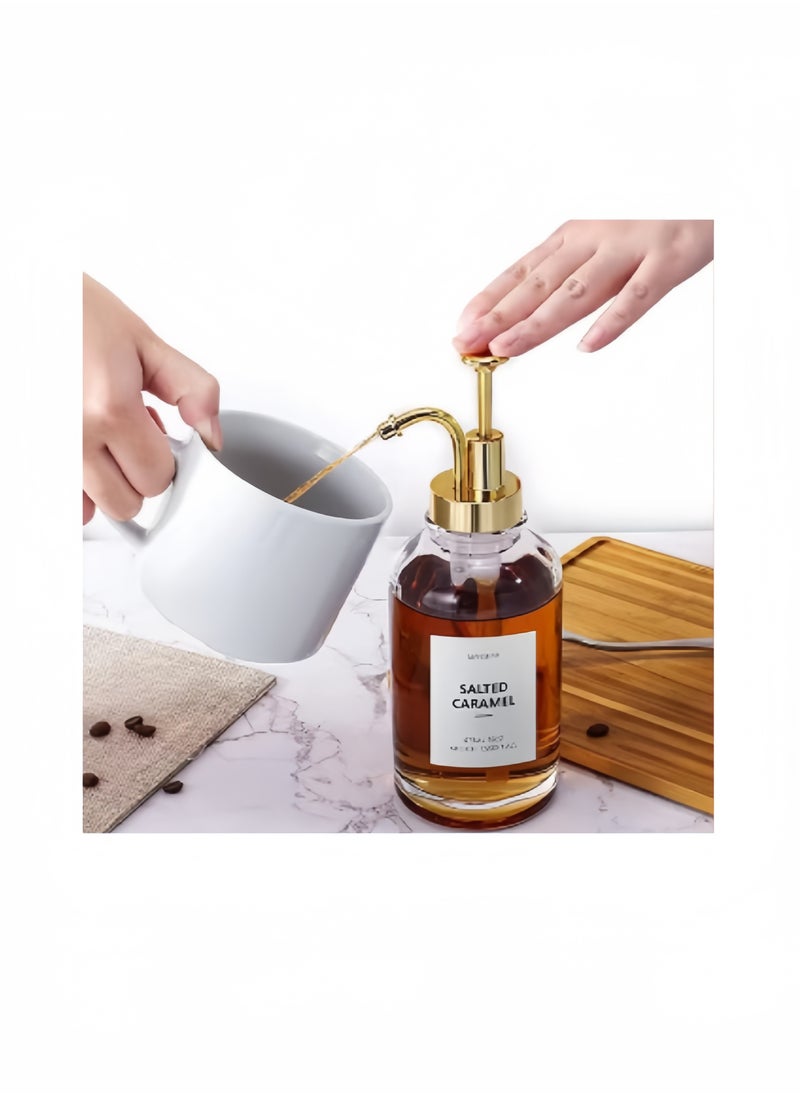 MIXDE Glass Oil and Vinegar Dispenser Set - 500ml Bottle with Funnel and 2 Stainless Steel Spouts  - Image 3