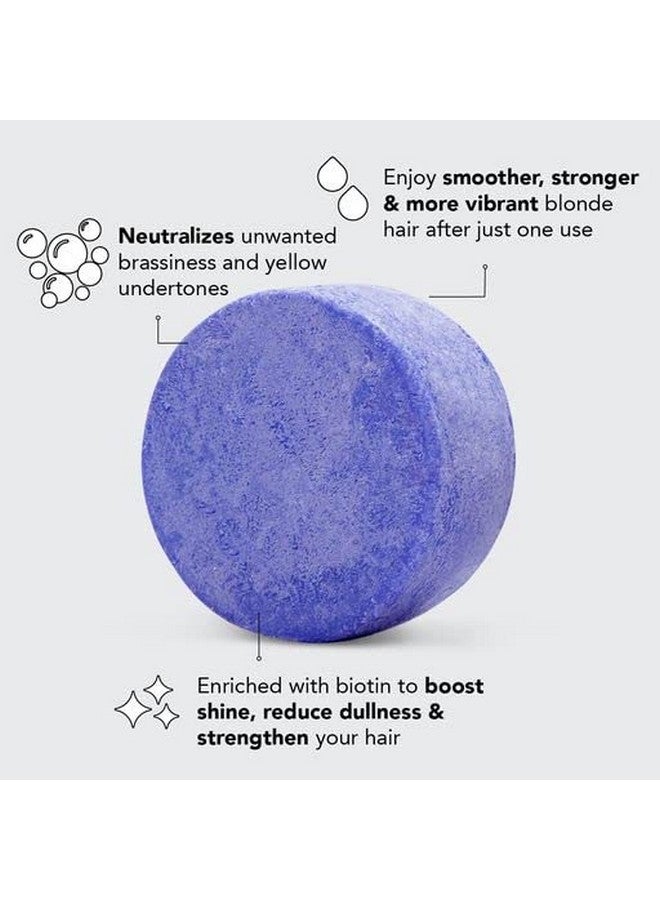 Kitsch Toning Purple Shampoo Bar For Blonde Hair With Biotin For Strengthening Hair & Neutralizing Brassy Tones ; Vegan Solid Shampoo Bar For Hair Shine ; Zero Waste 3.2 Oz - Image 3