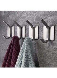 CityRiya-Long Adhesive Hook Self Adhesive Wall Hooks Heavy Duty Waterproof Adhesive Hooks for Hanging Towel Holder Coat Hooks Wall Mounted for Bathroom Kitchen  - Image 1