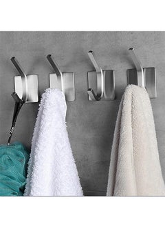 CityRiya-Long Adhesive Hook Self Adhesive Wall Hooks Heavy Duty Waterproof Adhesive Hooks for Hanging Towel Holder Coat Hooks Wall Mounted for Bathroom Kitchen  - Image 2