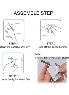 CityRiya-Long Adhesive Hook Self Adhesive Wall Hooks Heavy Duty Waterproof Adhesive Hooks for Hanging Towel Holder Coat Hooks Wall Mounted for Bathroom Kitchen  - Image 5