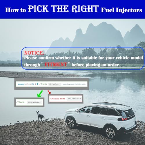 SeyPon Fuel Injectors Fits For Honda: Accord 2003-2007/Odyssey 2005-2016/Pilot 2005-2011/Ridgeline 2006-2014, For Acura: MDX/TL 2003-2008, For Saturn: Vue 2004-2007, 3.0L/3.2L/3.5L，#16450RCAA01(6 Pcs) - Image 5