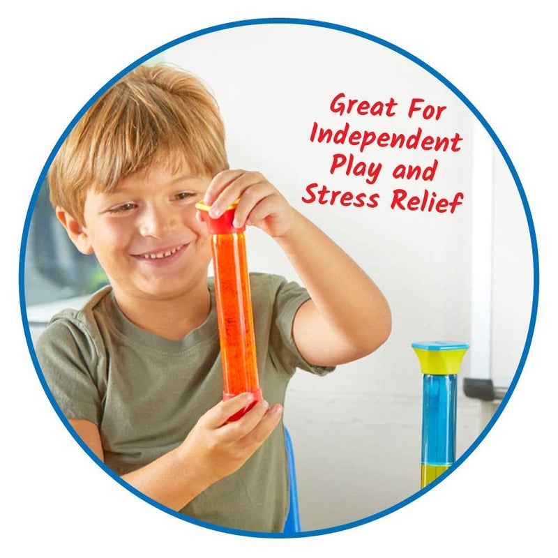 hand2mind hand2mind ColorMix Sensory Tubes, Fidget Toys for Kids 3-5, Kids Anxiety Relief, Stress Toys for Kids, Sensory Play Therapy Toys for Counselors, Calm Down Corner Supplies, Calming Corner Classroom - Image 2