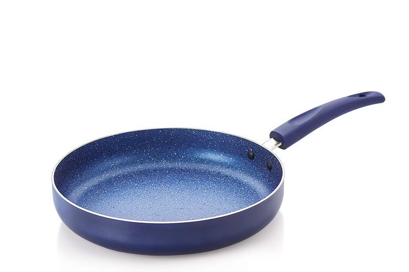 Nirlon Cooking Aluminium Non Stick Induction Base Bling Fry Pan [24cm] (Blue) - Image 1