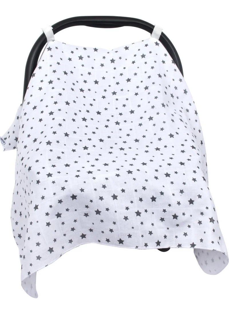 Sevi Bebe Sevibebe Muslin Baby Carrier Cover Starry Gray