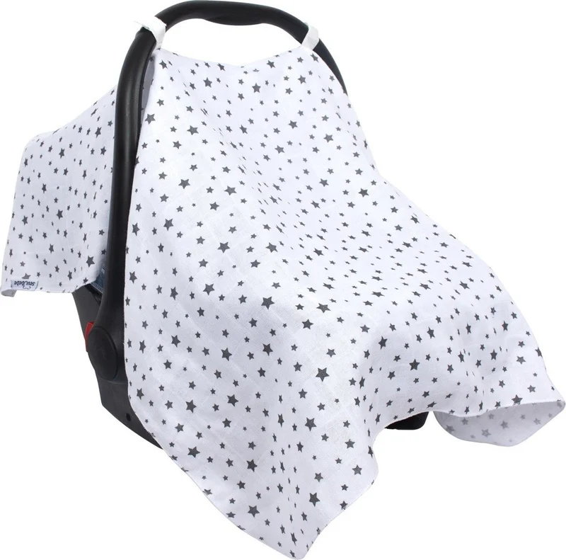 Sevi Bebe Sevibebe Muslin Baby Carrier Cover Starry Gray