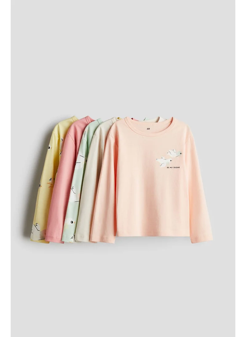 H&M 5-pack cotton jersey tops