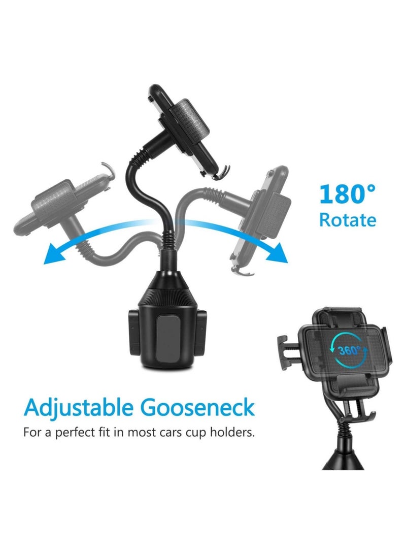 ELTRAZONE Cup Holder Phone Mount Universal Adjustable Gooseneck Cup Holder Cradle Car Mount for Cell Phone iPhone Xs/XS Max/X/8/7 Plus/Galaxy - Image 4
