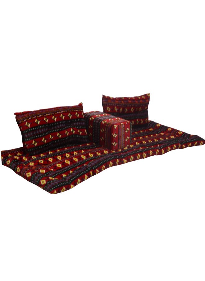SMART HOME 4 in 1 Luxury Floor Seating Set - Heritage Arabic Majlis, Floor Sofa Set, Furniture for Majlis and Lounges  - Image 5