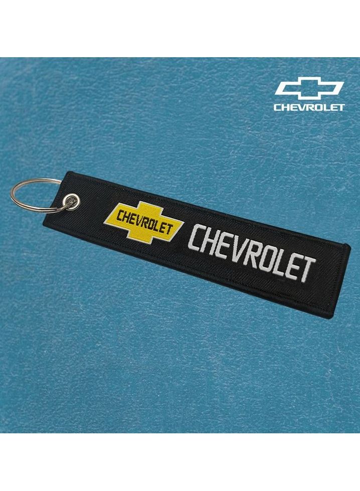 شيفروليه سلسلة مفاتيح سيارة شيفروليه الرئيسية سلسلة مفاتيح من القماش نوع ممتاز - Image 1
